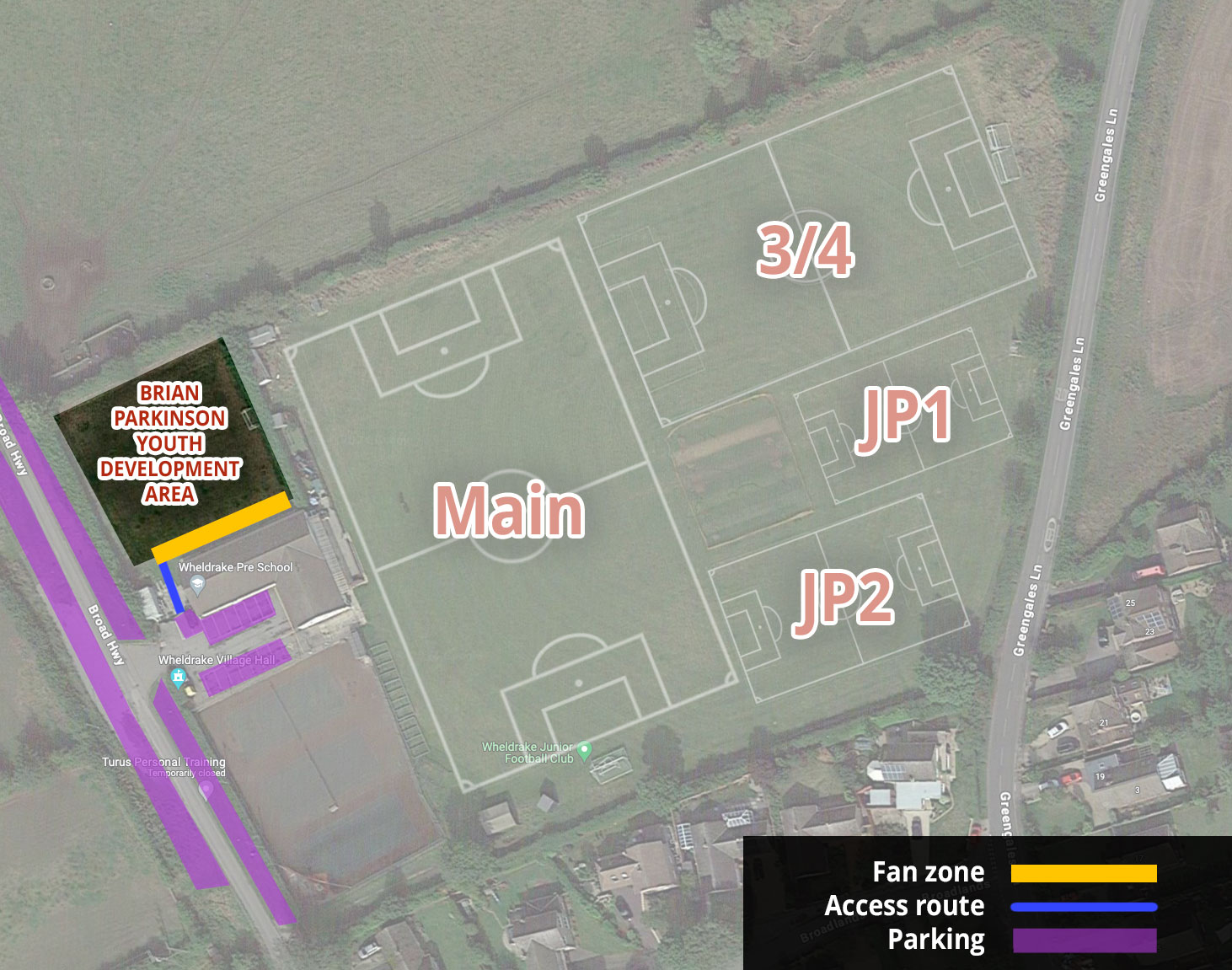 map of the pitch location